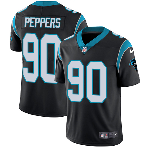 Nike Panthers #90 Julius Peppers Black Team Color Men's Stitched NFL Vapor Untouchable Limited Jersey - Click Image to Close